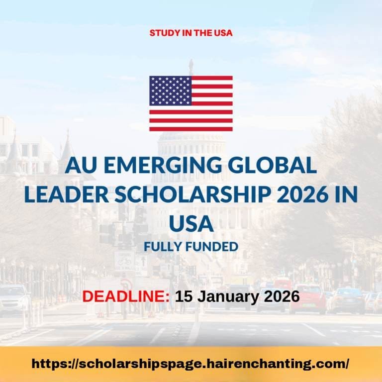 AU Emerging Global Leader Scholarship 2026 in the USA | Fully Funded