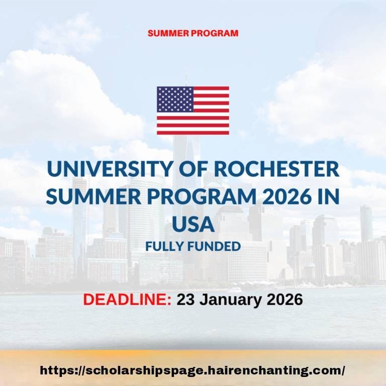 University of Rochester Summer Program in USA | FUlly Funded