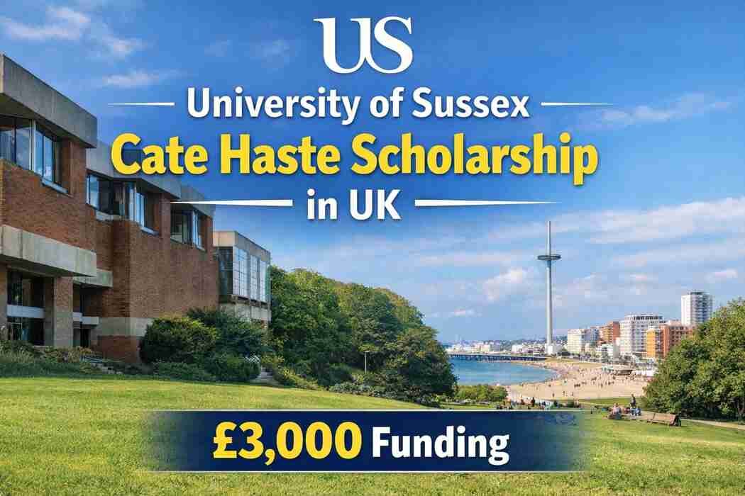University of Sussex Cate Haste Scholarship in UK (£3,000 Funding)