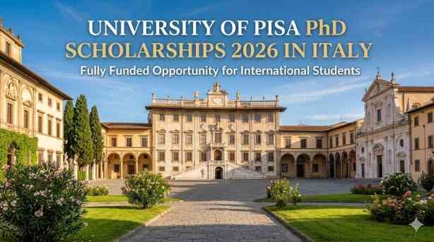 University of Pisa PhD Scholarships 2026 in Italy | Fully Funded Opportunity for International Students